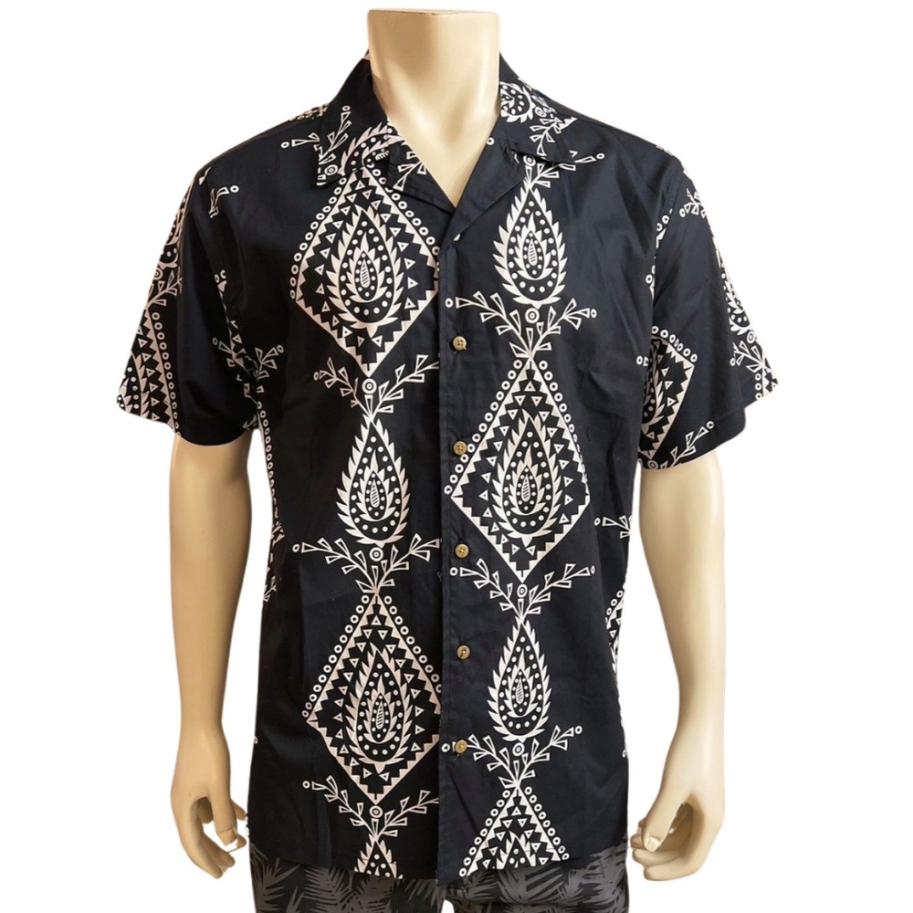 Black Patterned Men's Shirt